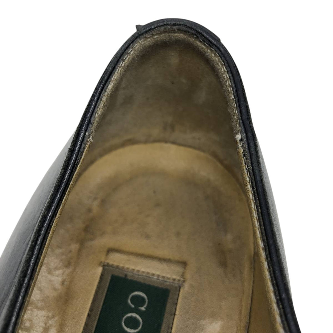 Cole Haan Monk Strap Shoes, Made in Italy, Size 8E Women's 25.0cm genuine leather black type Vintage Second Hand