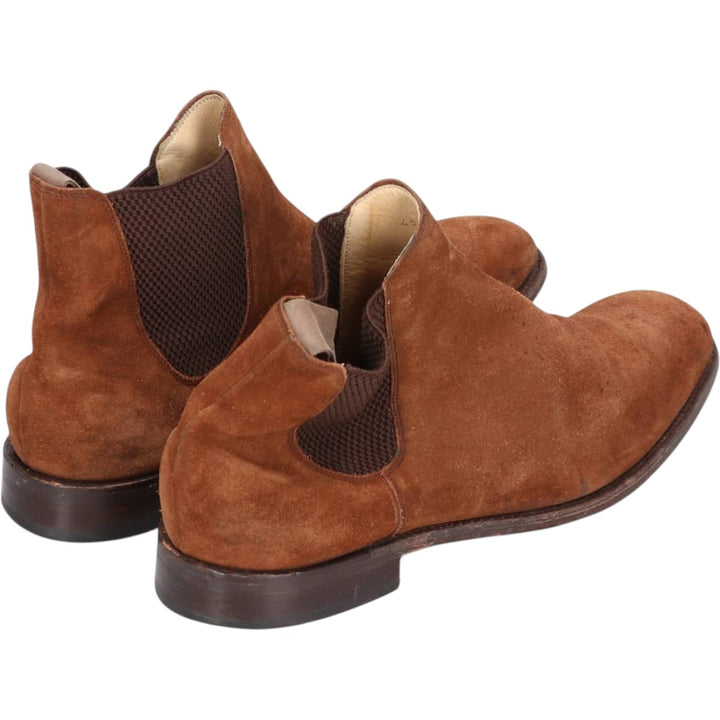 Barker suede side gore boots, made in England, size 42 Men's 27.5cm Genuine Leather Suede brown type Vintage Second Hand