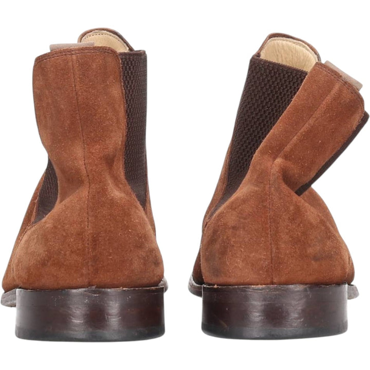 Barker suede side gore boots, made in England, size 42 Men's 27.5cm Genuine Leather Suede brown type Vintage Second Hand