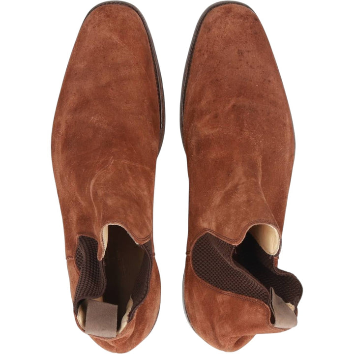 Barker suede side gore boots, made in England, size 42 Men's 27.5cm Genuine Leather Suede brown type Vintage Second Hand