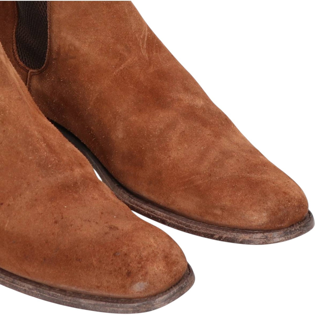 Barker suede side gore boots, made in England, size 42 Men's 27.5cm Genuine Leather Suede brown type Vintage Second Hand