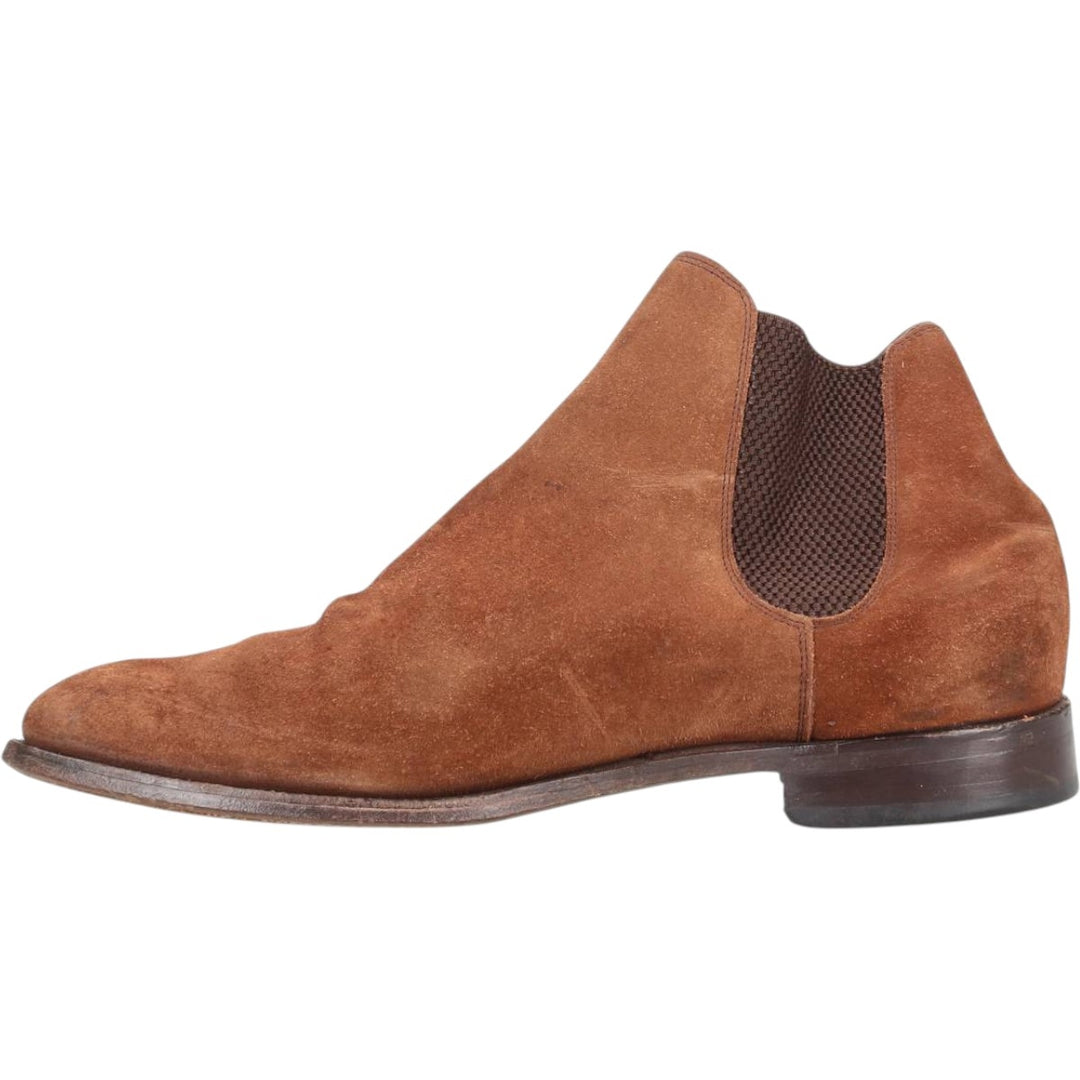 Barker suede side gore boots, made in England, size 42 Men's 27.5cm Genuine Leather Suede brown type Vintage Second Hand