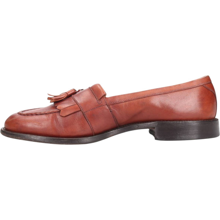 Allen Edmonds Quilted Tassel Loafers, Made in USA, Size 9 B Men's 27.0cm unclear brown type Vintage Second Hand