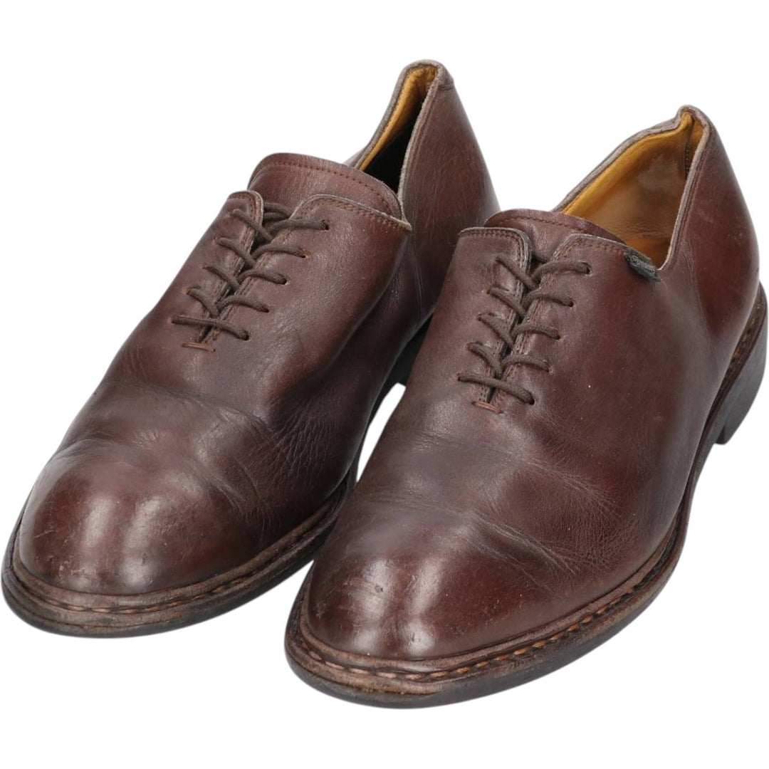 Paraboot plain-toe shoes, size 8, made in France Men's 26.5cm genuine leather brown type Vintage Second Hand