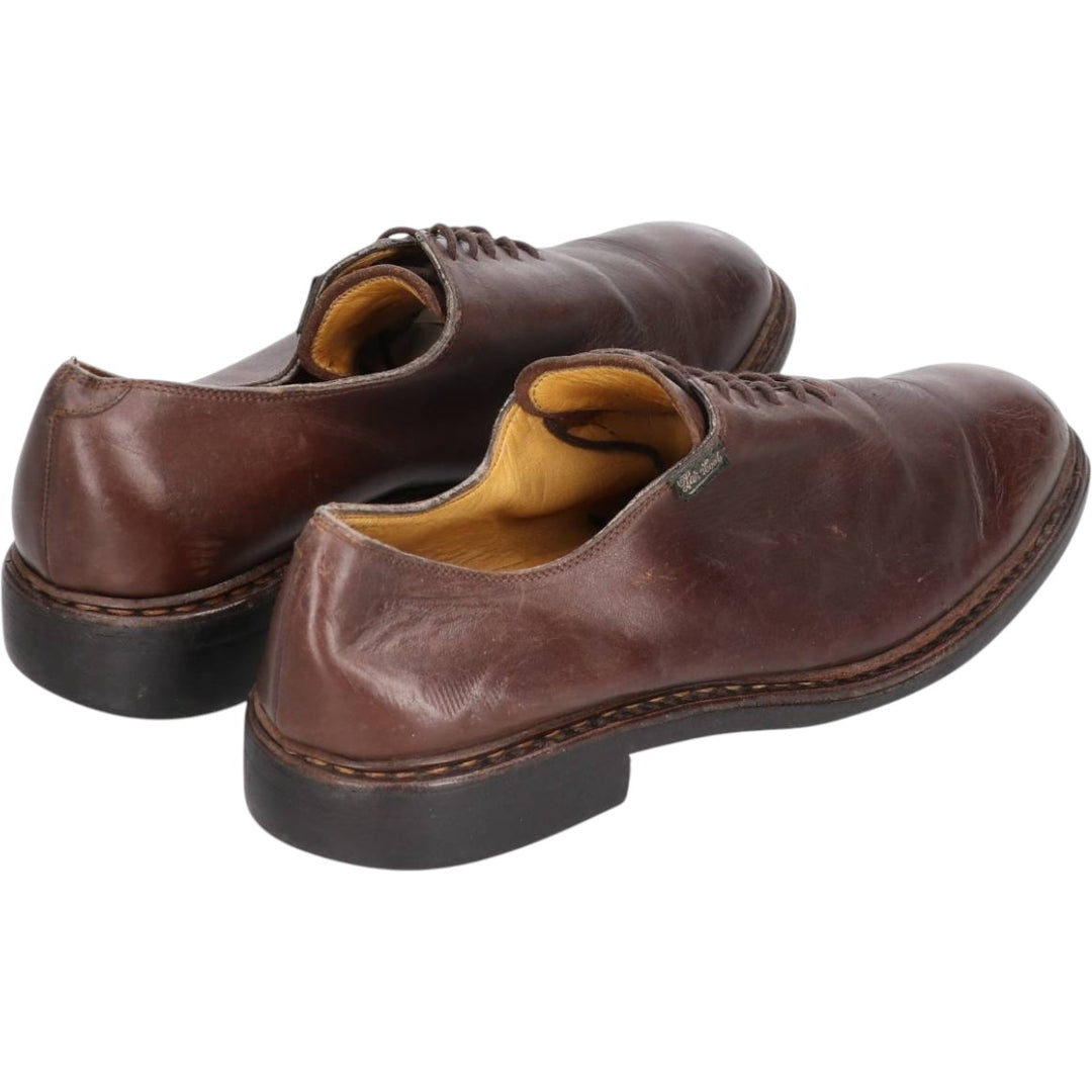 Paraboot plain-toe shoes, size 8, made in France Men's 26.5cm genuine leather brown type Vintage Second Hand