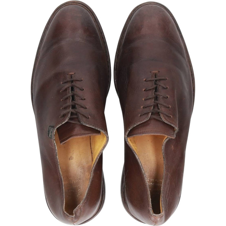 Paraboot plain-toe shoes, size 8, made in France Men's 26.5cm genuine leather brown type Vintage Second Hand