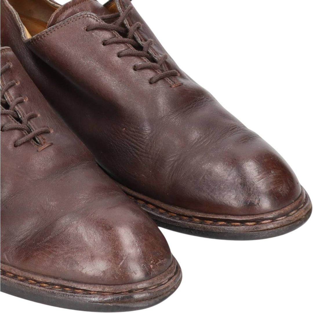 Paraboot plain-toe shoes, size 8, made in France Men's 26.5cm genuine leather brown type Vintage Second Hand