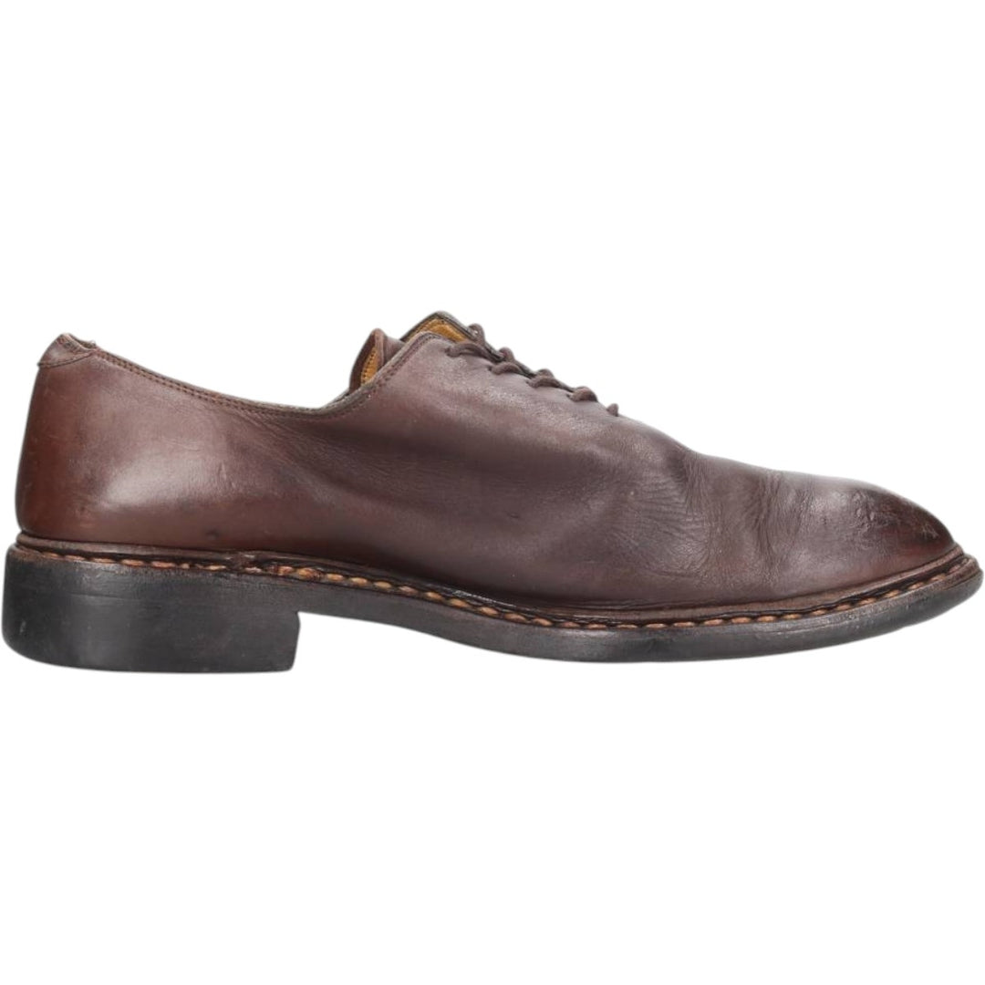 Paraboot plain-toe shoes, size 8, made in France Men's 26.5cm genuine leather brown type Vintage Second Hand