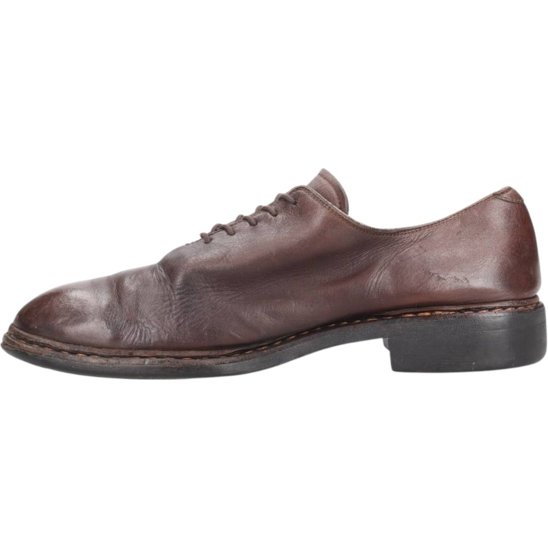 Paraboot plain-toe shoes, size 8, made in France Men's 26.5cm genuine leather brown type Vintage Second Hand