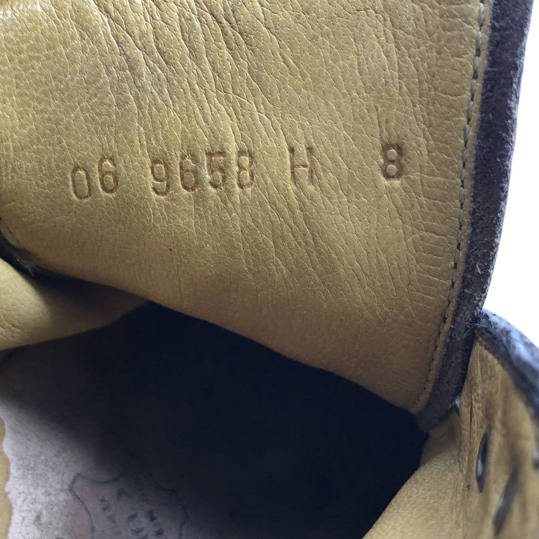 Paraboot plain-toe shoes, size 8, made in France Men's 26.5cm genuine leather brown type Vintage Second Hand