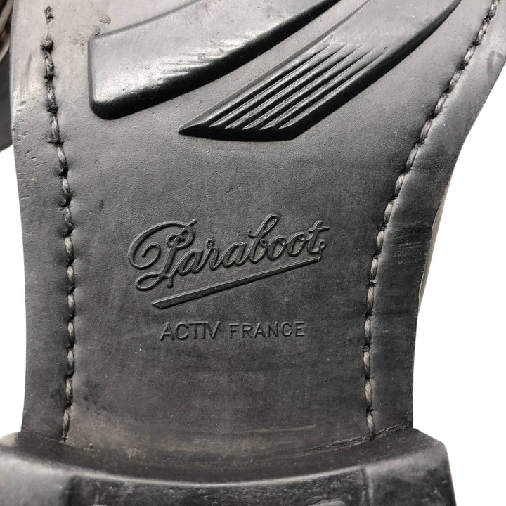 Paraboot plain-toe shoes, size 8, made in France Men's 26.5cm genuine leather brown type Vintage Second Hand