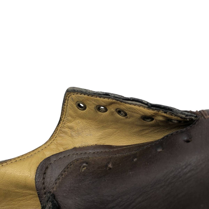 Paraboot plain-toe shoes, size 8, made in France Men's 26.5cm genuine leather brown type Vintage Second Hand