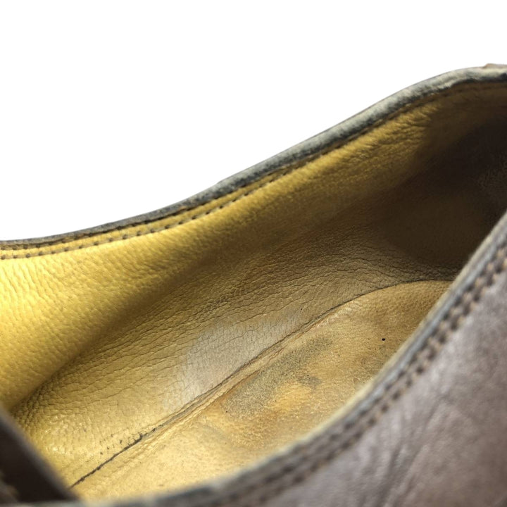 Paraboot plain-toe shoes, size 8, made in France Men's 26.5cm genuine leather brown type Vintage Second Hand