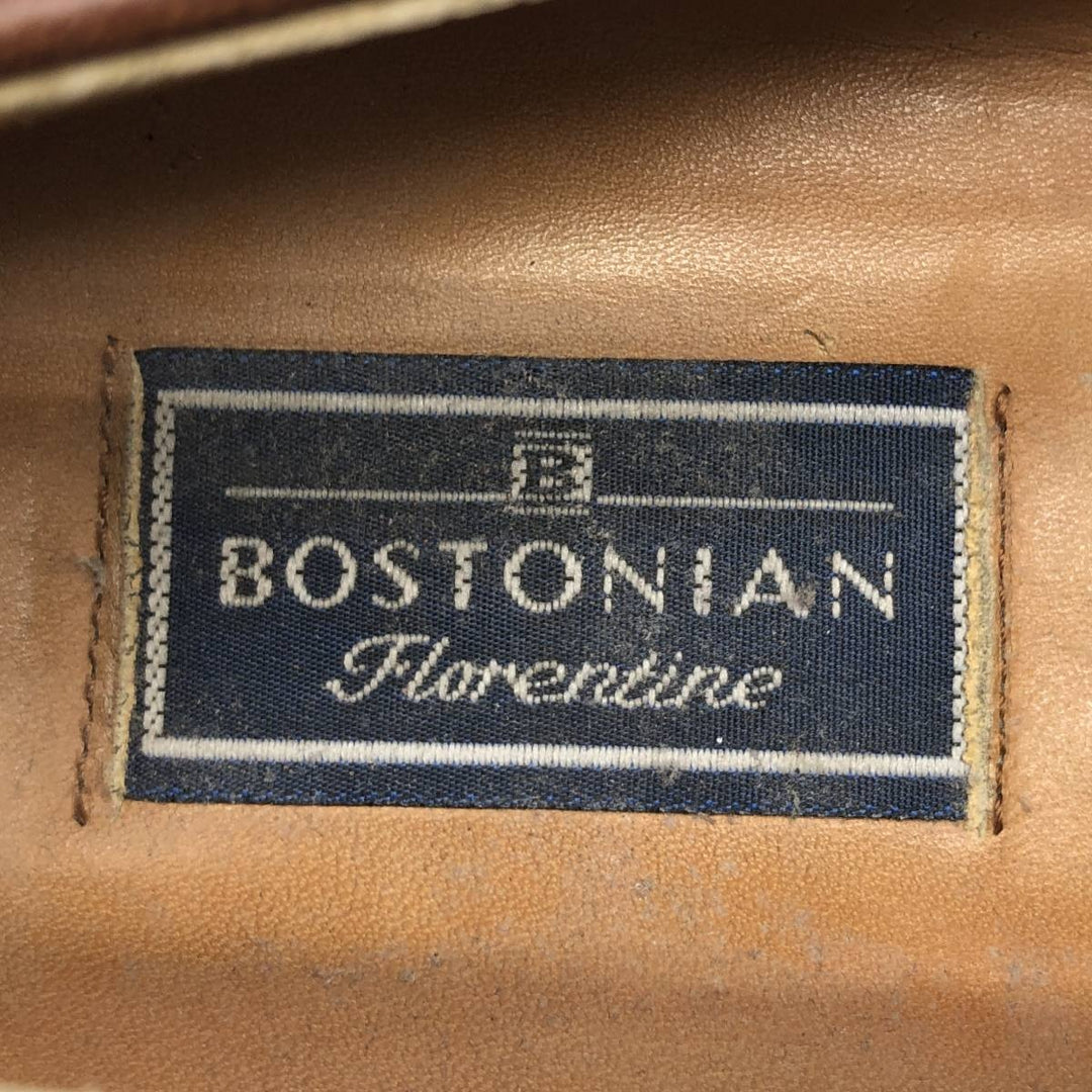 Bostonian Quilted Tassel Loafers, Made in Italy, Size 9M Men's 27.0cm genuine leather brown type Vintage Second Hand