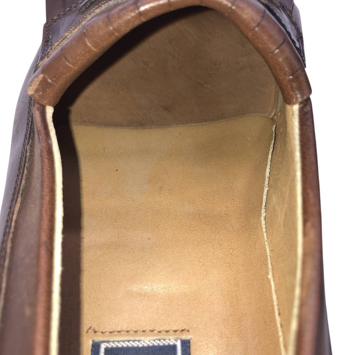 Bostonian Quilted Tassel Loafers, Made in Italy, Size 9M Men's 27.0cm genuine leather brown type Vintage Second Hand