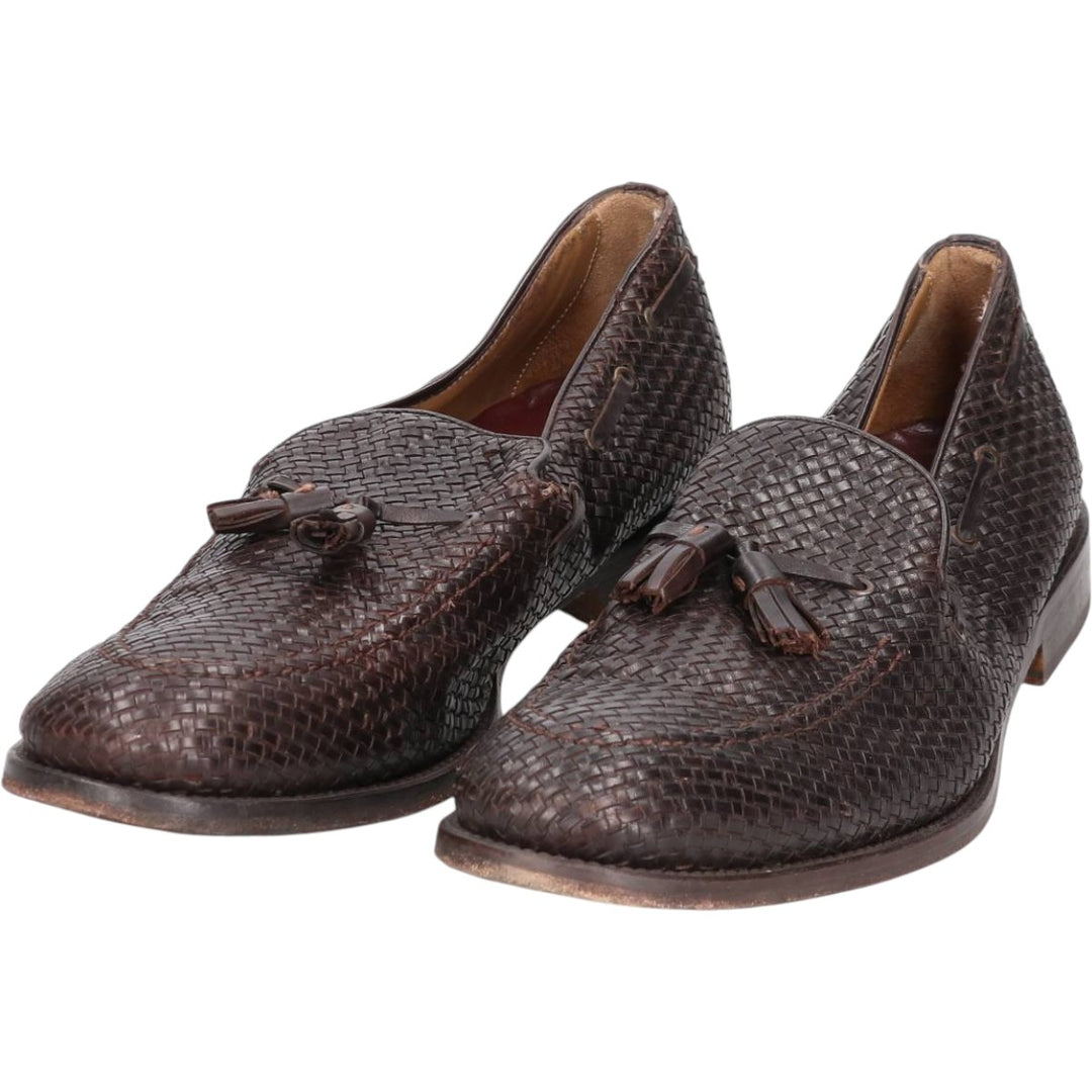Massimo Dutt 689 fifth ave collection braided tassel loafers Men's 30.0cm unclear brown type Vintage Second Hand