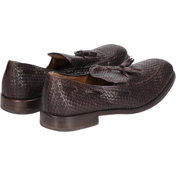 Massimo Dutt 689 fifth ave collection braided tassel loafers Men's 30.0cm unclear brown type Vintage Second Hand