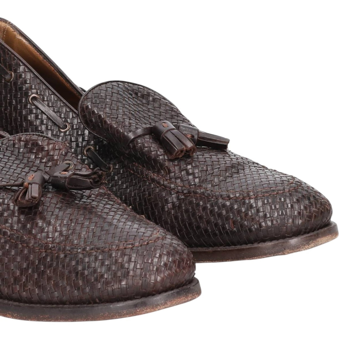 Massimo Dutt 689 fifth ave collection braided tassel loafers Men's 30.0cm unclear brown type Vintage Second Hand