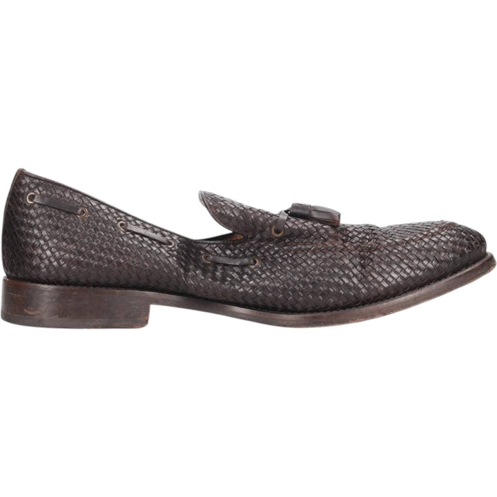 Massimo Dutt 689 fifth ave collection braided tassel loafers Men's 30.0cm unclear brown type Vintage Second Hand
