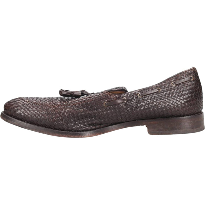Massimo Dutt 689 fifth ave collection braided tassel loafers Men's 30.0cm unclear brown type Vintage Second Hand