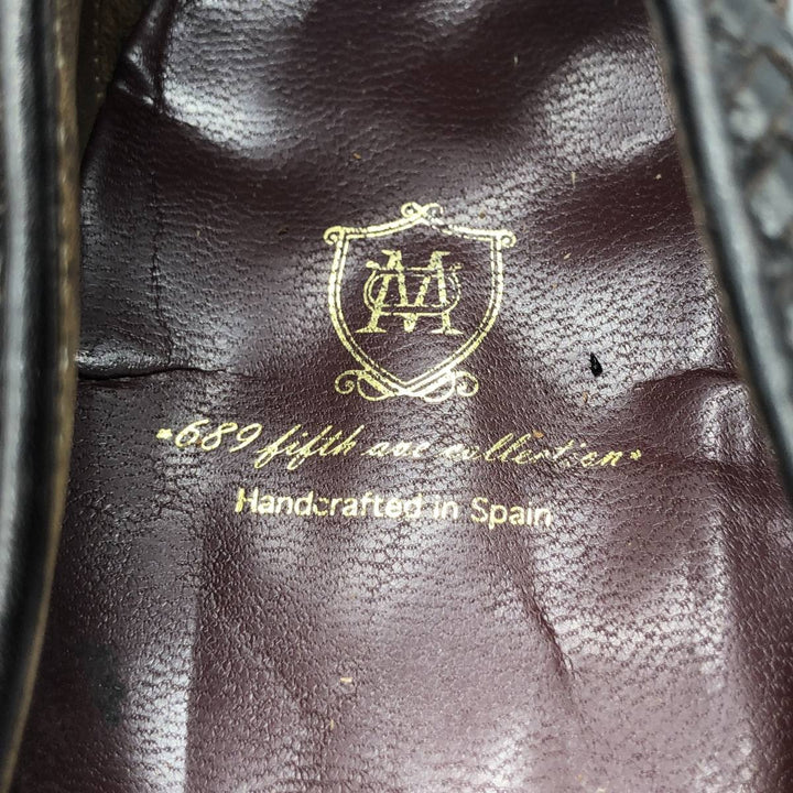Massimo Dutt 689 fifth ave collection braided tassel loafers Men's 30.0cm unclear brown type Vintage Second Hand