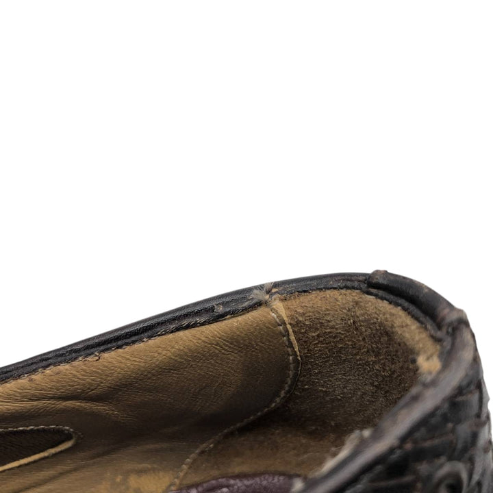 Massimo Dutt 689 fifth ave collection braided tassel loafers Men's 30.0cm unclear brown type Vintage Second Hand