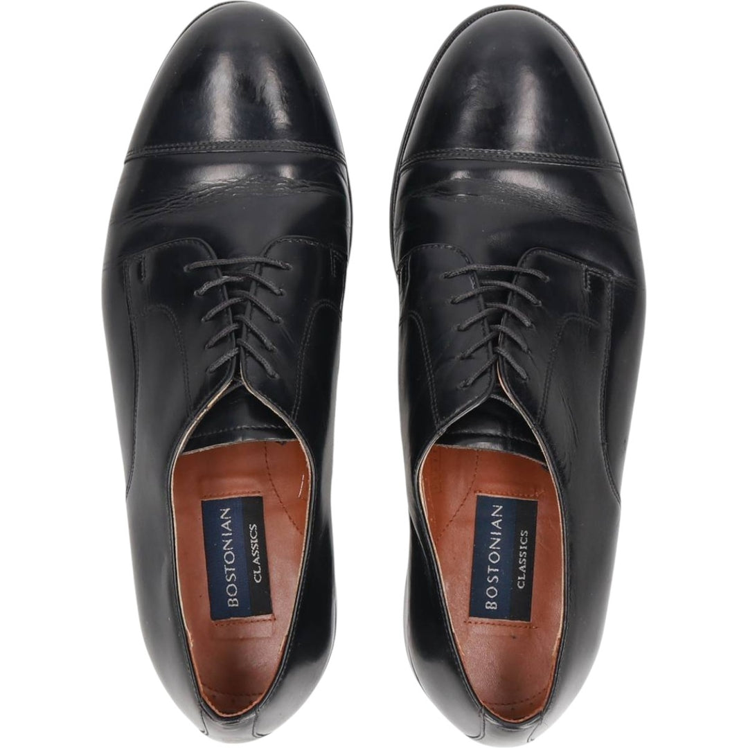 Bostonian Classics Straight Tip Shoes, Size 9 1/2 M Men's 27.5cm genuine leather black type Vintage Second Hand