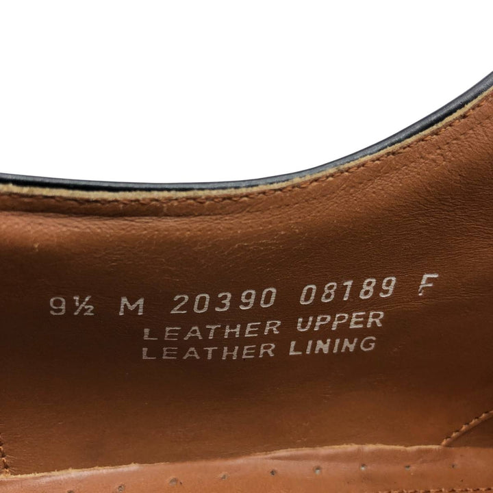 Bostonian Classics Straight Tip Shoes, Size 9 1/2 M Men's 27.5cm genuine leather black type Vintage Second Hand