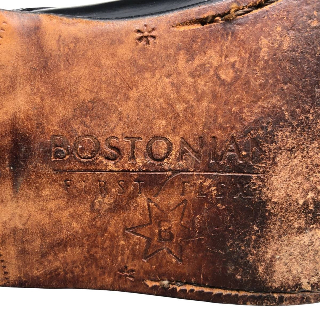 Bostonian Classics Straight Tip Shoes, Size 9 1/2 M Men's 27.5cm genuine leather black type Vintage Second Hand