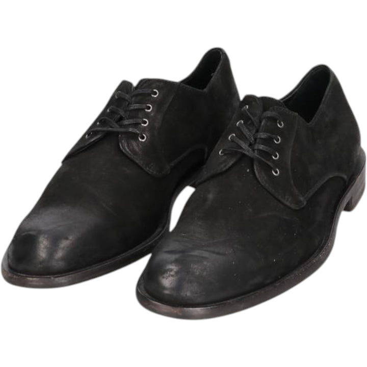 JOHN VARVATOS Suede Plain Toe Shoes 9M Men's 27.0cm suede black type Vintage Second Hand