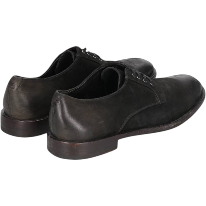 JOHN VARVATOS Suede Plain Toe Shoes 9M Men's 27.0cm suede black type Vintage Second Hand