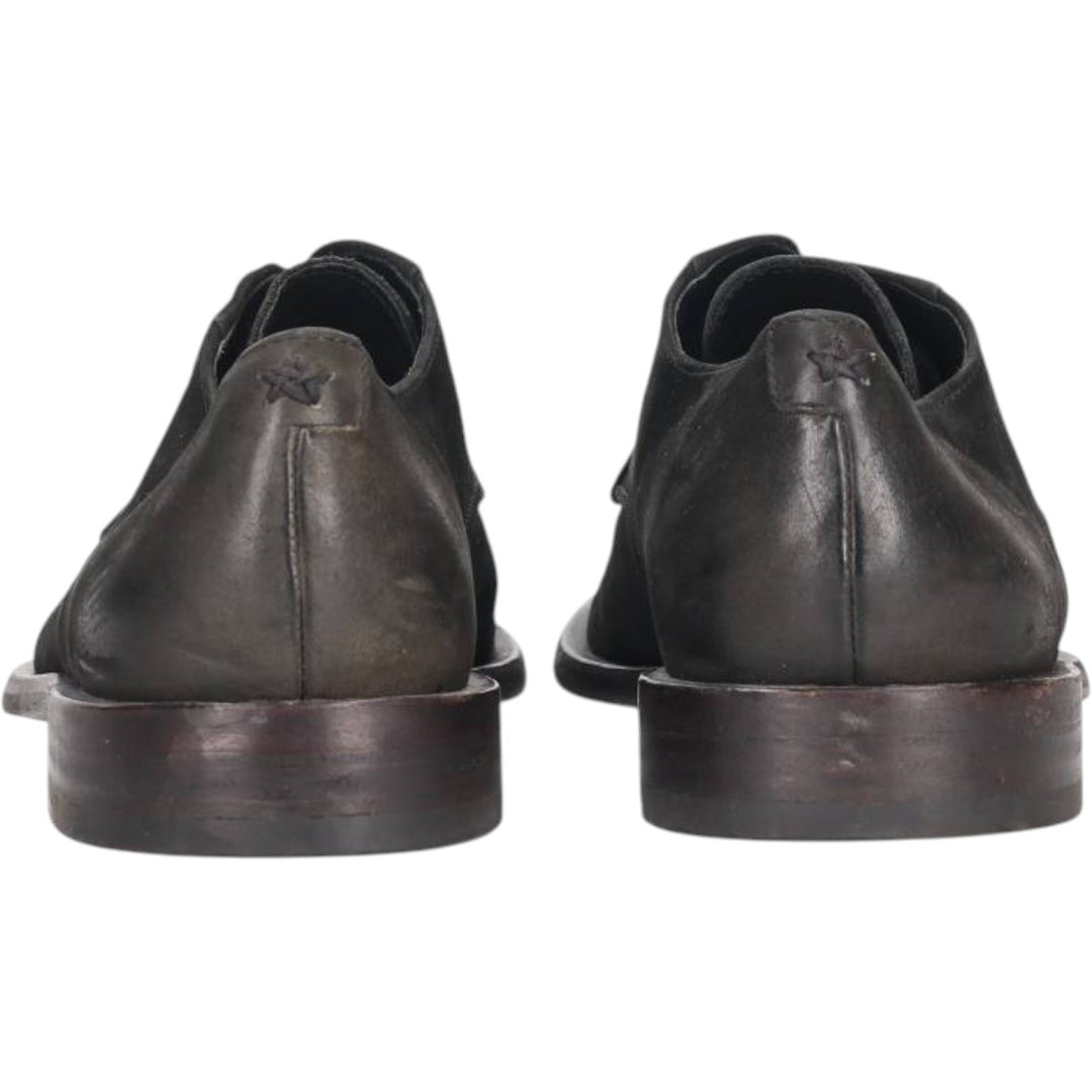 JOHN VARVATOS Suede Plain Toe Shoes 9M Men's 27.0cm suede black type Vintage Second Hand