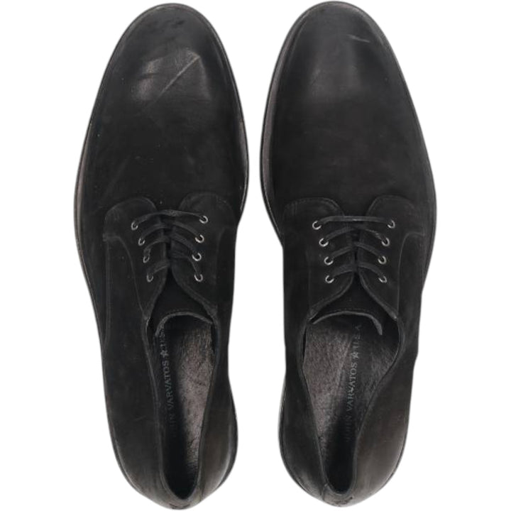 JOHN VARVATOS Suede Plain Toe Shoes 9M Men's 27.0cm suede black type Vintage Second Hand