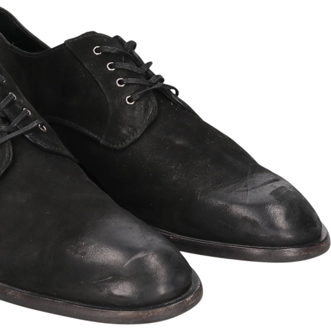 JOHN VARVATOS Suede Plain Toe Shoes 9M Men's 27.0cm suede black type Vintage Second Hand