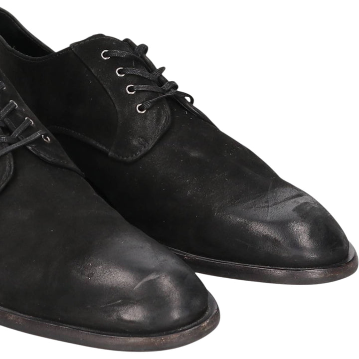 JOHN VARVATOS Suede Plain Toe Shoes 9M Men's 27.0cm suede black type Vintage Second Hand