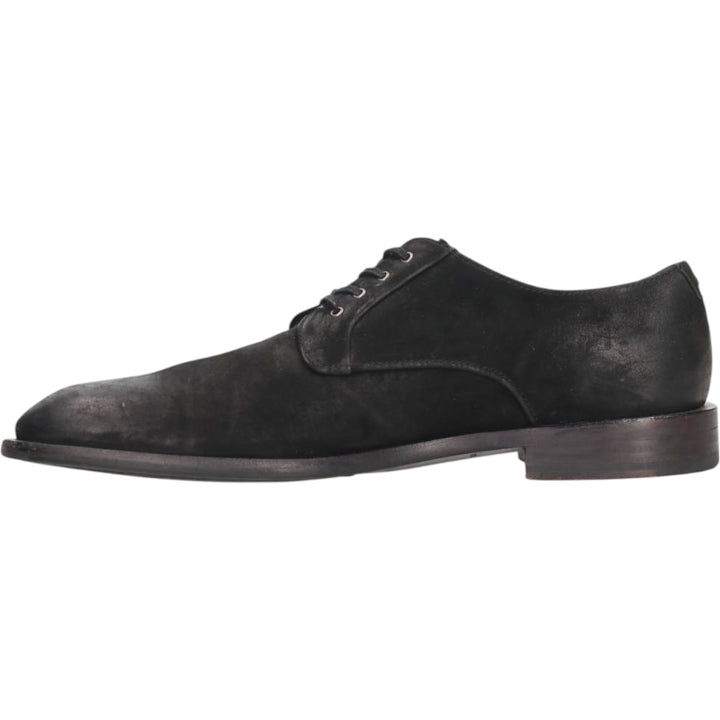 JOHN VARVATOS Suede Plain Toe Shoes 9M Men's 27.0cm suede black type Vintage Second Hand