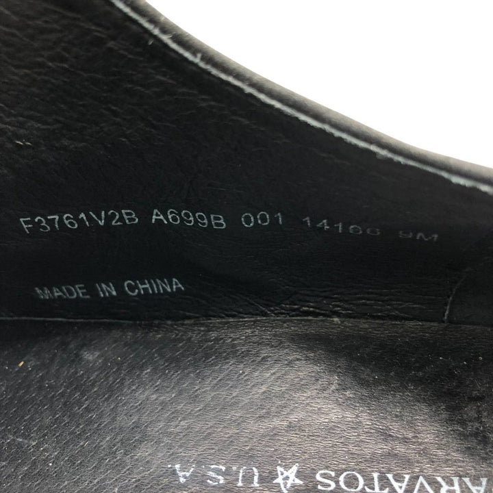 JOHN VARVATOS Suede Plain Toe Shoes 9M Men's 27.0cm suede black type Vintage Second Hand