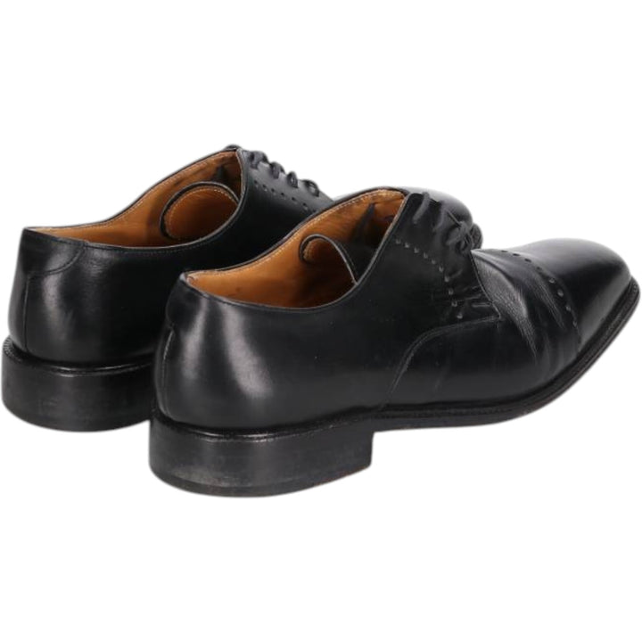 PRONTO UOMO FIRENZE Square Toe Straight Tip Shoes, Made in Italy, Size 10 (Men's Size 11) /saa014398 Men's 28.0cm genuine leather black type Vintage Second Hand