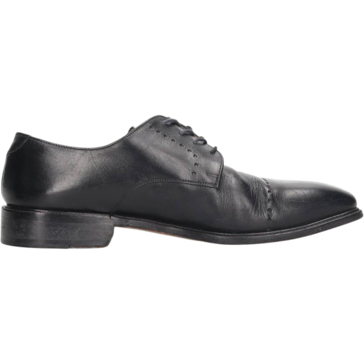 PRONTO UOMO FIRENZE Square Toe Straight Tip Shoes, Made in Italy, Size 10 (Men's Size 11) /saa014398 Men's 28.0cm genuine leather black type Vintage Second Hand