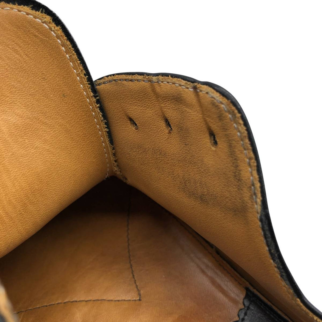 PRONTO UOMO FIRENZE Square Toe Straight Tip Shoes, Made in Italy, Size 10 (Men's Size 11) /saa014398 Men's 28.0cm genuine leather black type Vintage Second Hand