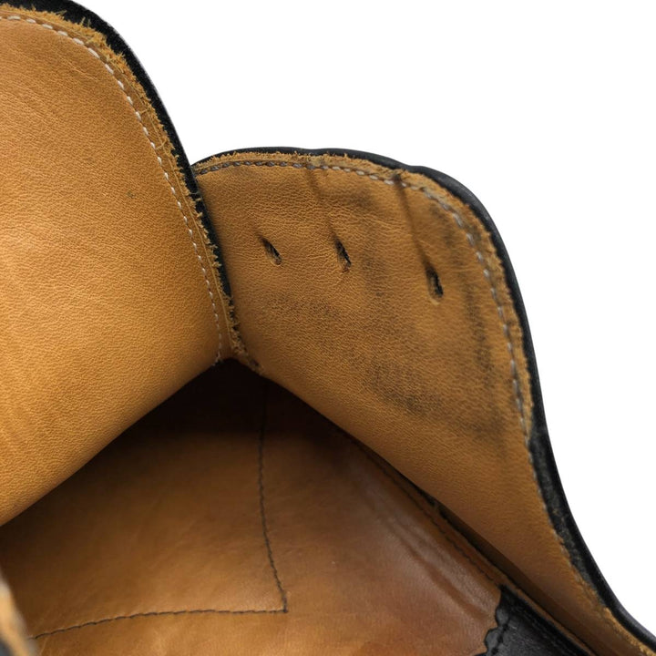PRONTO UOMO FIRENZE Square Toe Straight Tip Shoes, Made in Italy, Size 10 (Men's Size 11) /saa014398 Men's 28.0cm genuine leather black type Vintage Second Hand
