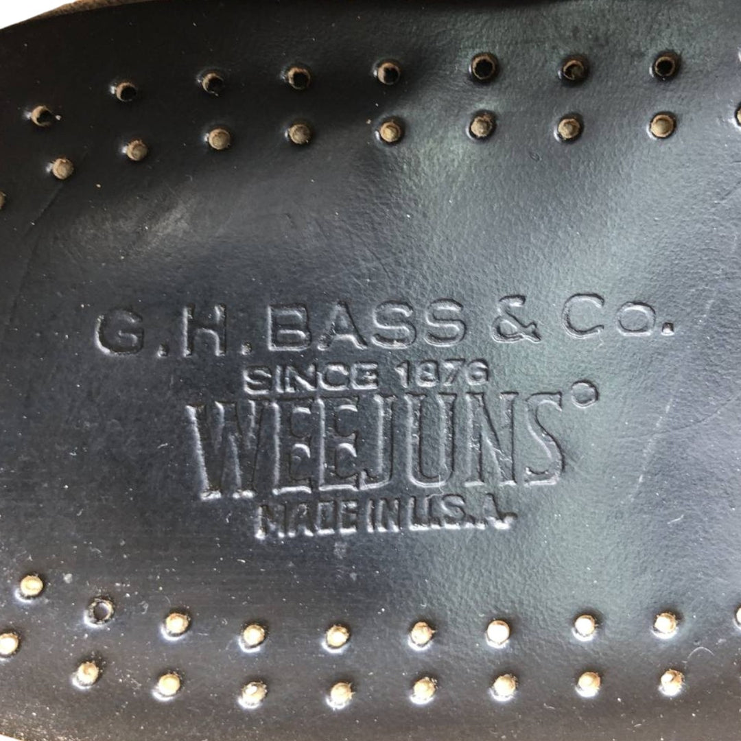 WEEJUNS Tassel Loafers Made in USA 10 D Men's 28.0cm genuine leather black type Vintage Second Hand