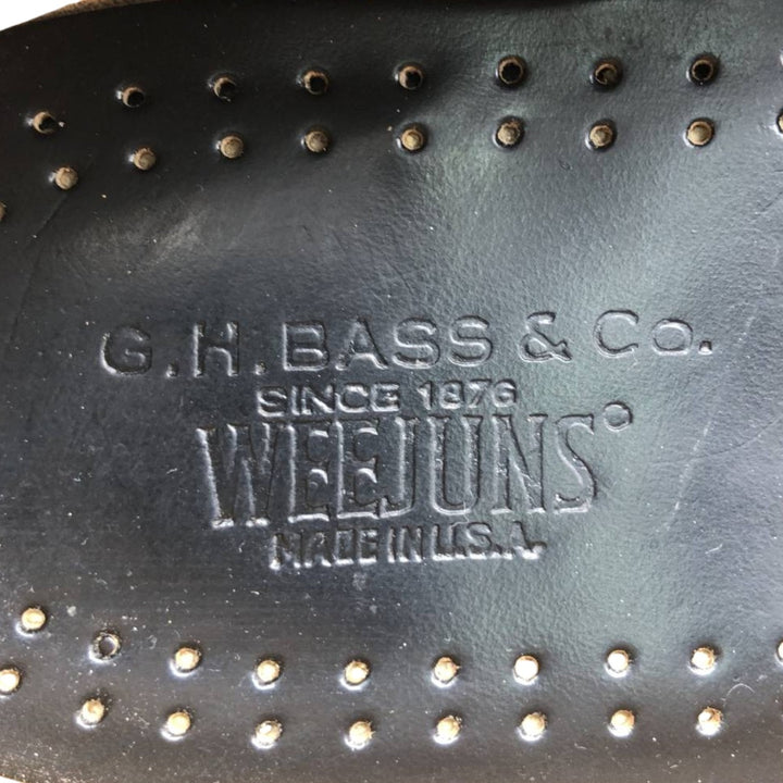 WEEJUNS Tassel Loafers Made in USA 10 D Men's 28.0cm genuine leather black type Vintage Second Hand