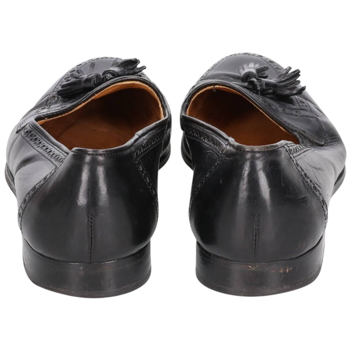 ALFANI U-Tip Tassel Loafers, Made in Italy, Size 10M, Men's Size 11" /saa014401 Men's 28.0cm genuine leather black type Vintage Second Hand