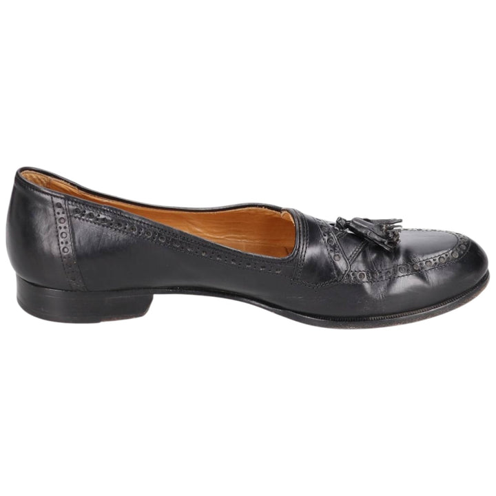 ALFANI U-Tip Tassel Loafers, Made in Italy, Size 10M, Men's Size 11" /saa014401 Men's 28.0cm genuine leather black type Vintage Second Hand