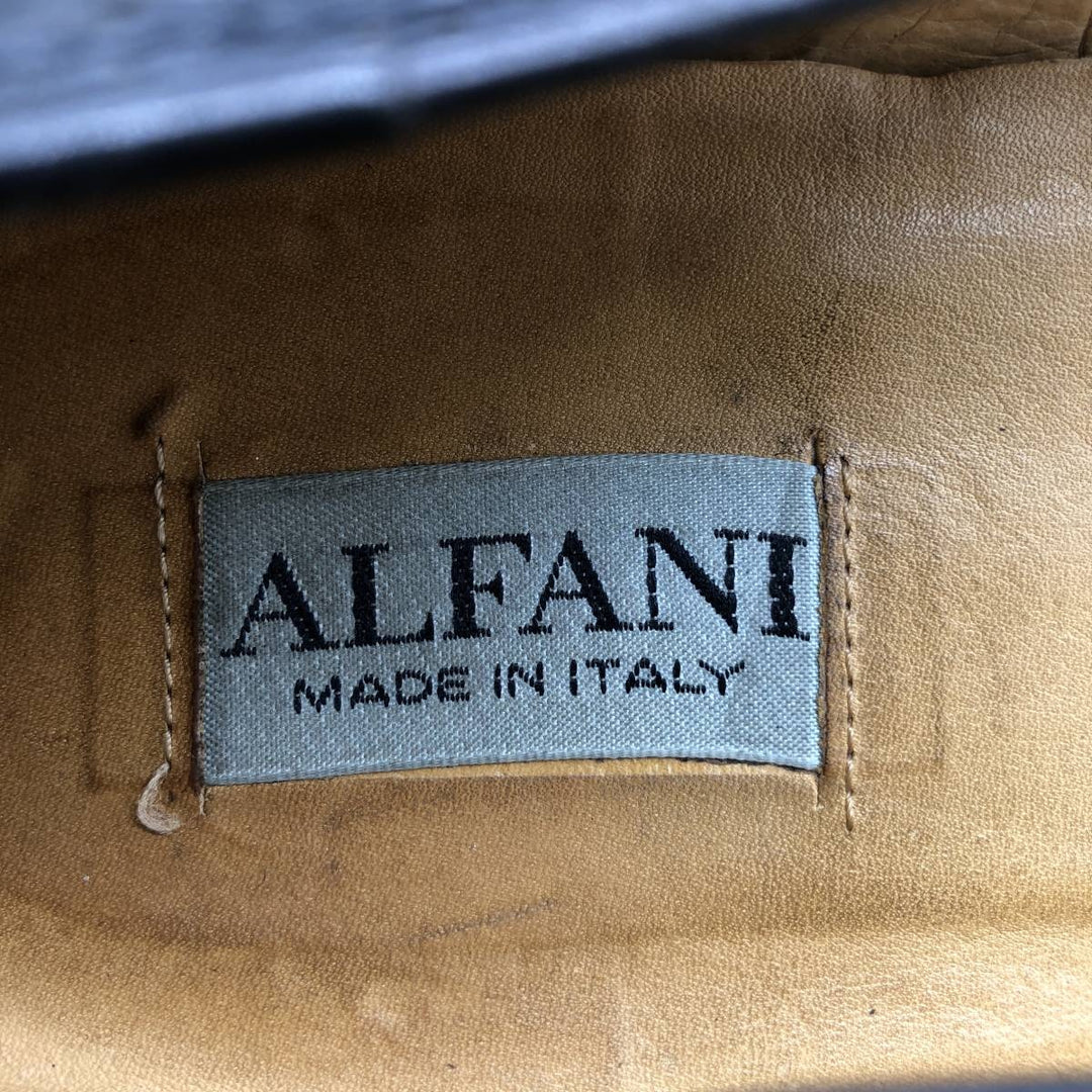 ALFANI U-Tip Tassel Loafers, Made in Italy, Size 10M, Men's Size 11" /saa014401 Men's 28.0cm genuine leather black type Vintage Second Hand