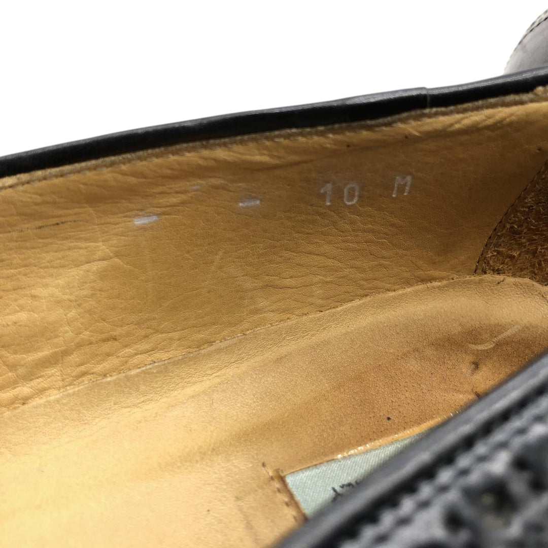 ALFANI U-Tip Tassel Loafers, Made in Italy, Size 10M, Men's Size 11" /saa014401 Men's 28.0cm genuine leather black type Vintage Second Hand