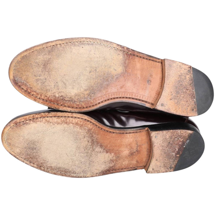 Meylan Quilted Tassel Loafers 10 White Men's 28.0cm unclear burgundy type Vintage Second Hand