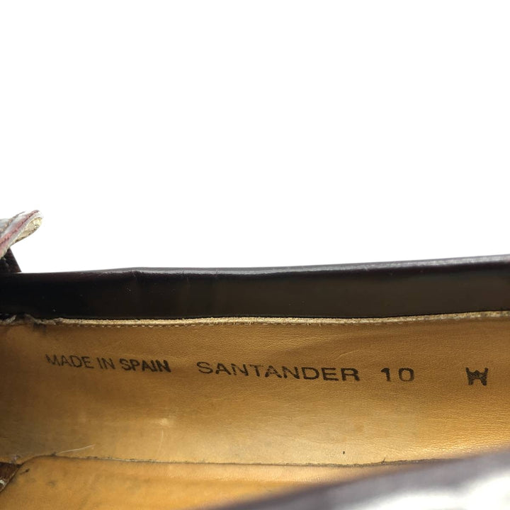 Meylan Quilted Tassel Loafers 10 White Men's 28.0cm unclear burgundy type Vintage Second Hand