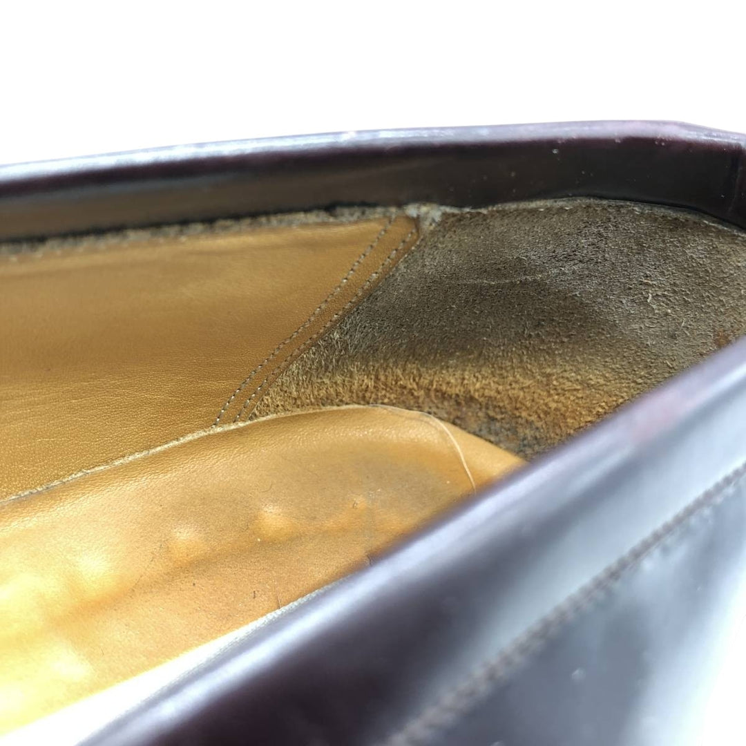 Meylan Quilted Tassel Loafers 10 White Men's 28.0cm unclear burgundy type Vintage Second Hand